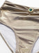 5PCS Ensemble bikini doré métallisé inspiré de l'Égypte antique années 1980