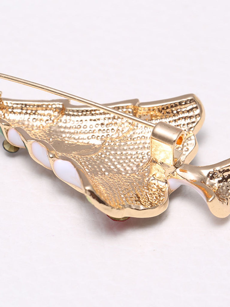 Broche Strass Arbres De Noël Rétro 3