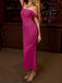 Robe Maxi Bodycon Uni Épaule Dénudée Année 1930