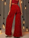 Pantalon disco sequins unis jambes larges années 70