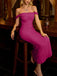 Robe Maxi Bodycon Uni Épaule Dénudée Année 1930