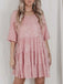 Robe babydoll paillettes et volants années 1960