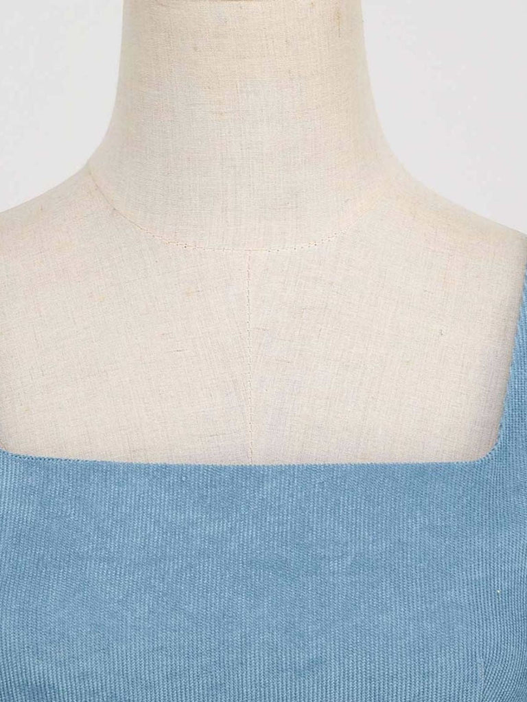 Robe Vintage Solide en Velours Côtelé des Années 1950 Cocktail Pin-up 5