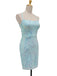 Robe Unie Paillettes Bretelles Épaghetti Dos Nu Années 1920