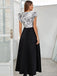 Robe à fleurs et manches volantées à col V années 1930
