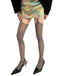 Collants porte-jarretelles vintage en dentelle unie