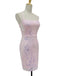 Robe Unie Paillettes Bretelles Épaghetti Dos Nu Années 1920
