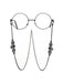 Chaîne de lunettes d'Halloween noire vintage