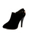 Escarpins vintage en velours uni bout pointu