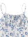 Robe Évasée Florale Sans Manches Bretelles Fines Années 1940 4