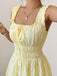 Col Carré Texturé Smoked Waist à Volants Bride Robe Années 1940 6