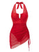 Maillot de Bain Une Pièce Filet Halter Années 1950 4