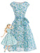 [Prévente] Robe Évasée Florale Col Bateau Ceinture à Nouer Années 1950