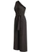 Combinaison Asymétrique Ceinturée à Jambes Larges Violette Années 1950