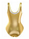 Maillot de Bain Une Pièce Col Arrondi Métallisé Années 70