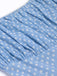 Robe Trapèze Bleu Ciel à Pois et Bretelles Années 1950 Cocktail 4