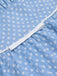 Robe Trapèze Bleu Ciel à Pois et Bretelles Années 1950 Cocktail 6
