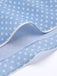 Robe Trapèze Bleu Ciel à Pois et Bretelles Années 1950 Cocktail 7