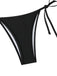 Ensemble bikini froncé à lacets style années 60