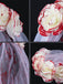 Voile de tulle de mariée fantôme à la rose de sang d'Halloween