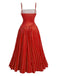 Robe à pois et empiècements en dentelle années 1950