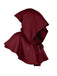 Cape à capuche vintage unie pour Halloween