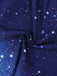 Navy blue fabric with white and light blue dot pattern