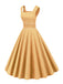 Robe Vintage Solide en Velours Côtelé des Années 1950 Cocktail Pin-up 11