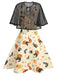 Robe de Costume Années 50 Avec Cape Déguisement Halloween 4