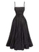 Robe à pois et empiècements en dentelle années 1950