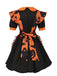 Robe à volants fantôme citrouille d'Halloween des années 1950