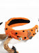 Bandeau noué en strass avec citrouille et fantôme du diable