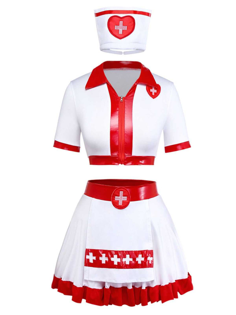 Ensemble pyjama d'infirmière d'Halloween années 1980