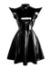 Robe mini de soirée futuriste métallisée années 1980