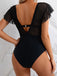Ensemble bikini et paréo en maille unie années 1960