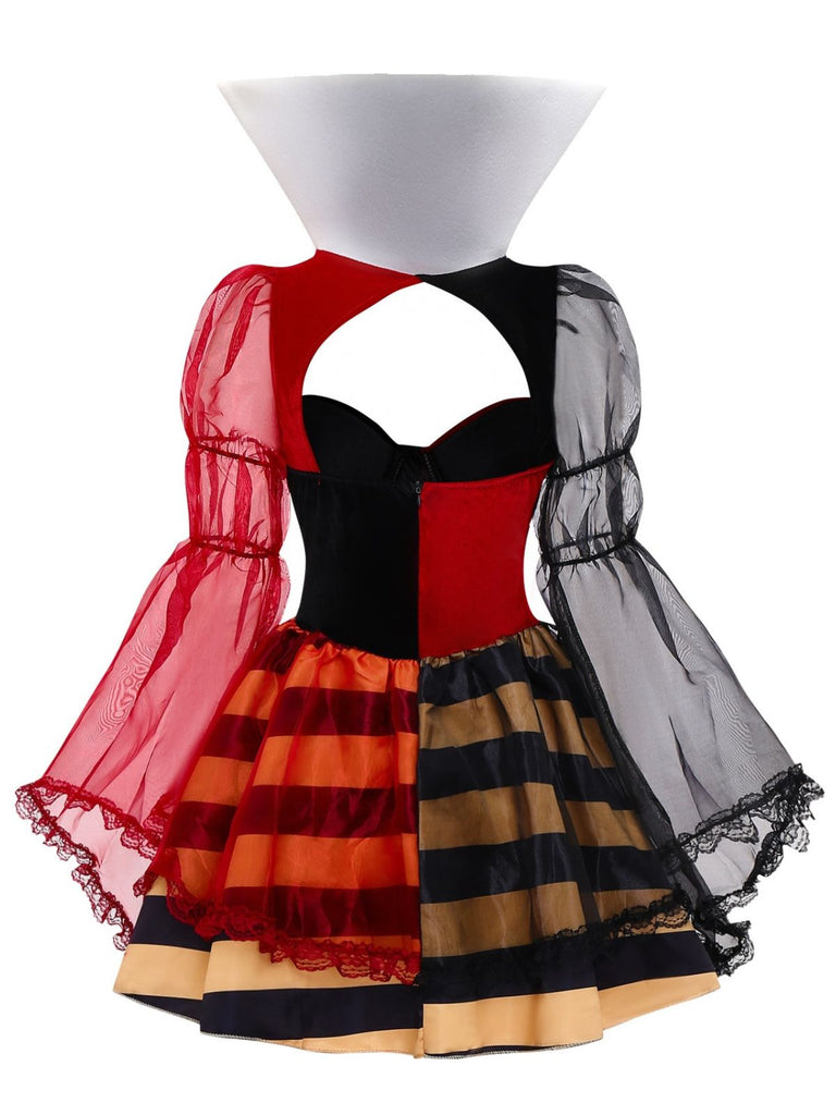 Robe d'Halloween avec couronne Reine de Cœur années 1950