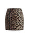 Mini-jupe sequins imprimé léopard marron années 80