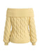 2000s Y2K Pull uni à épaules dénudées