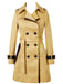 Trench-coat croisé à blocs de couleurs des années 1970