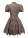 Robe marron poupée maléfique avec cœur Halloween années 1960