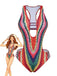 Maillot De Bain Arc-En-Ciel 1960s