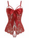 Lingerie en dentelle et satin avec nœud et bretelles réglables années 1970