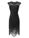Robe de soirée à paillettes et franges des années 1920