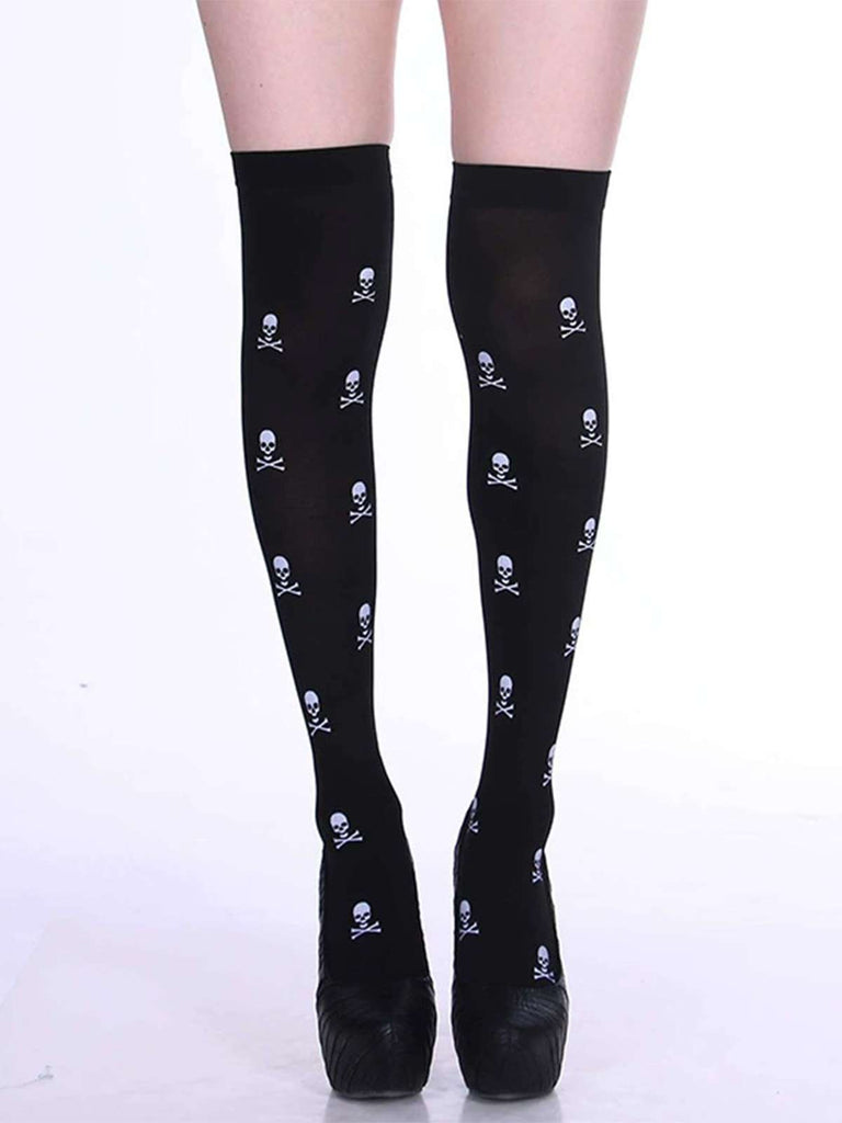 Bas gothiques avec motif sanglant Halloween