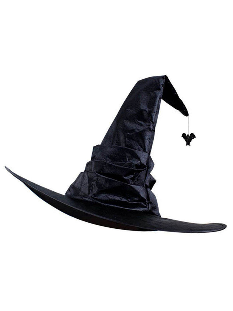 Chapeau de sorcière en satin araignée d'Halloween