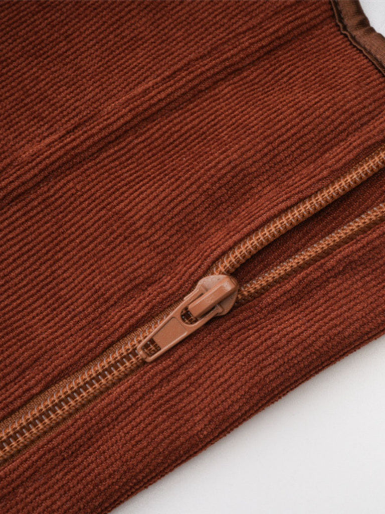 Corset à lacets en daim avec nœud années 1980