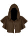 Cape à capuche vintage unie pour Halloween