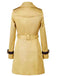 Trench-coat croisé à blocs de couleurs des années 1970