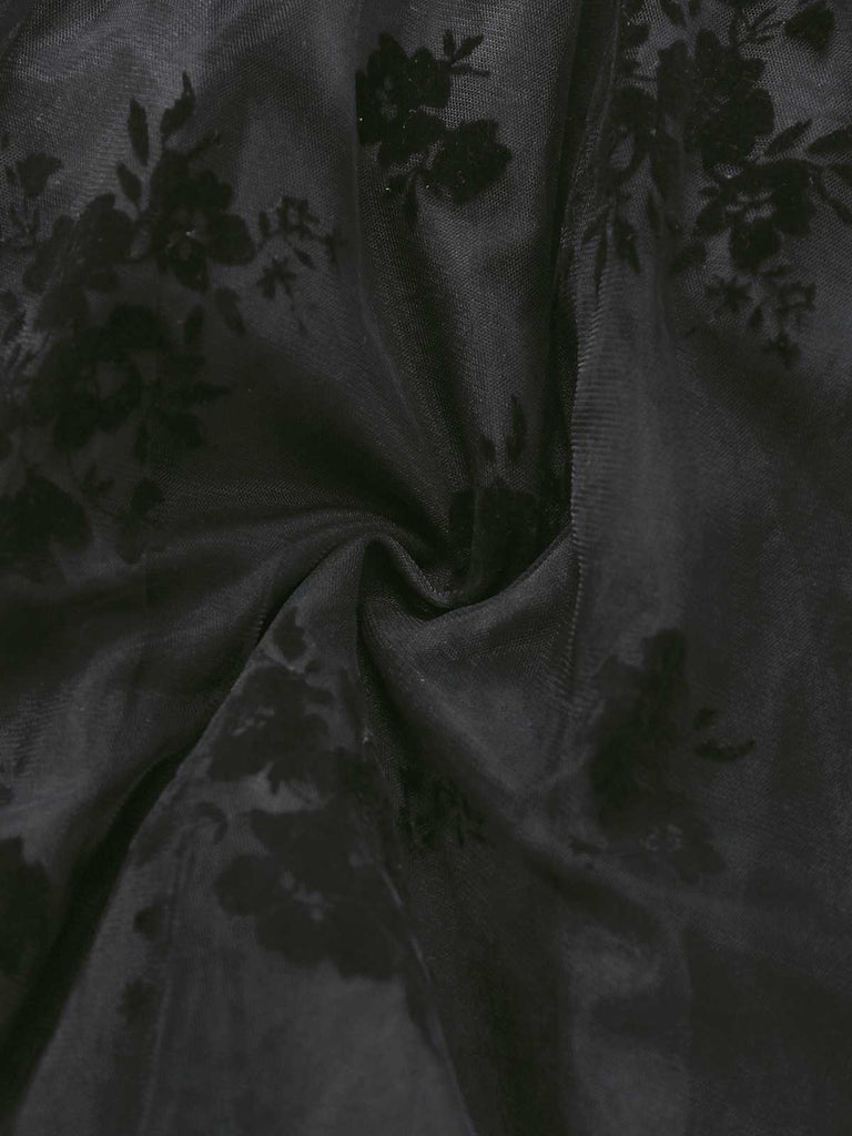 Robe corset tube noire gothique en maille années 1970