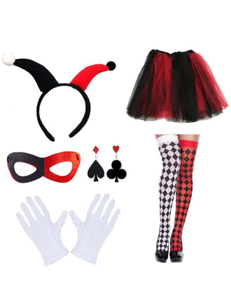 Ensemble d'accessoires pour costume de clown Halloween